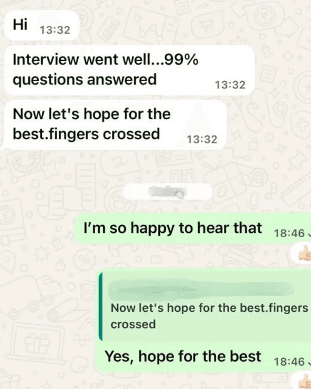 Authentic WhatsApp screenshot: 99% Technical Questions Answered Live